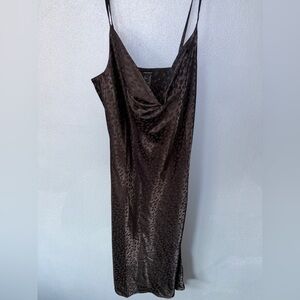 Elegant Black Dress - Forever21 Midi Dress